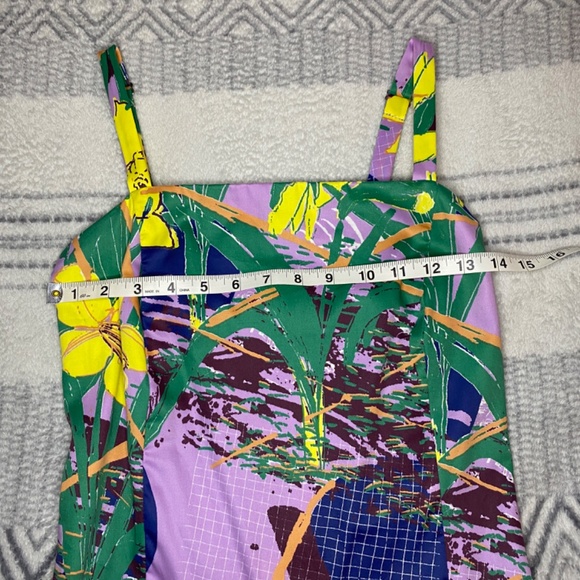 Gravel & Gold Sommar Dress in Daffodils Cotton Print Made in USA Size 2 - Picture 5 of 16